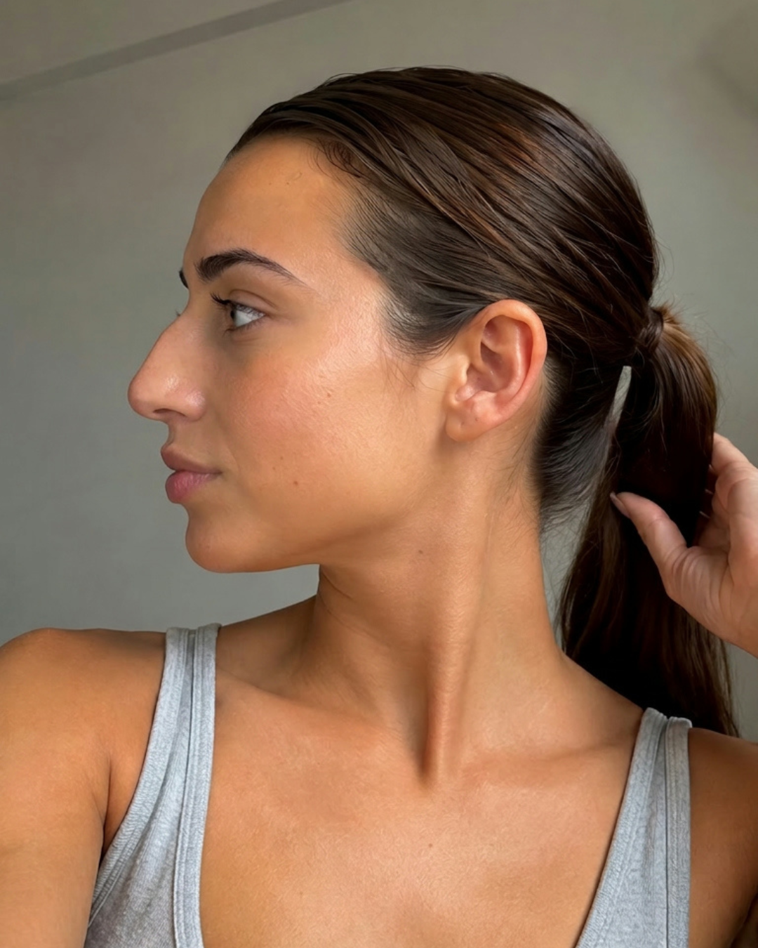 Before: original nose profile